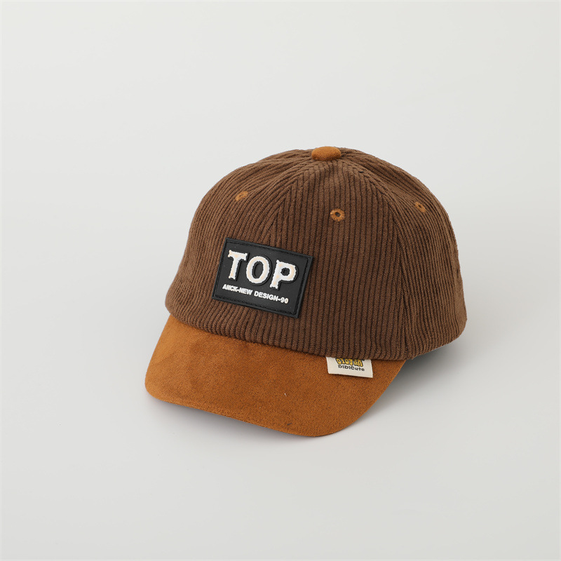 Sombreros de bebé de invierno y otoño de terciopelo de moda coreana para niños y niñas al aire libre caliente y grueso sombrero de pato universal