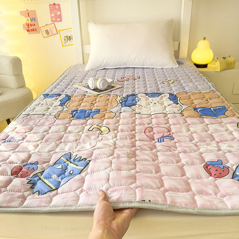 洗える折りたたみ式マットレス、寮用滑り止め畳保護マット、薄型学生専用通気性寝具|undefined