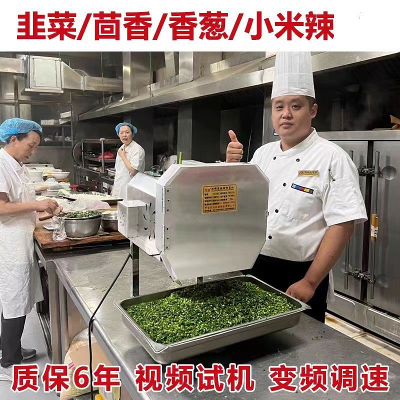 野菜カッター 業務用全自動食堂多機能加工品 キャベツの漬物スライス、ネギのスライス、唐辛子のスライス、電動ネギ|undefined