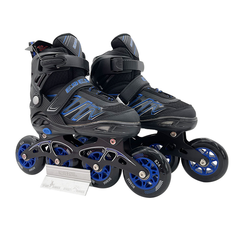 Adult men's and women's inline skates beginners four-wheel roller skates adjustable single row children's roller skates wholesale
