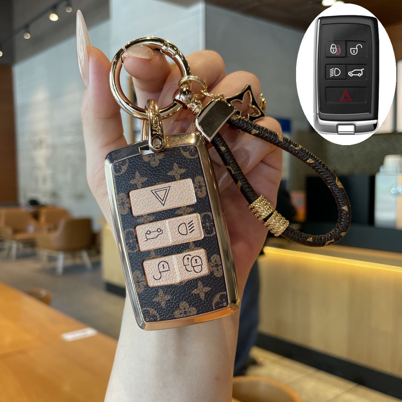 New Land Rover Range Rover Evoque Key Case Defender Full-Cover Range Rover Case Velar Sport Edition Stylish Retro Shell Discovery