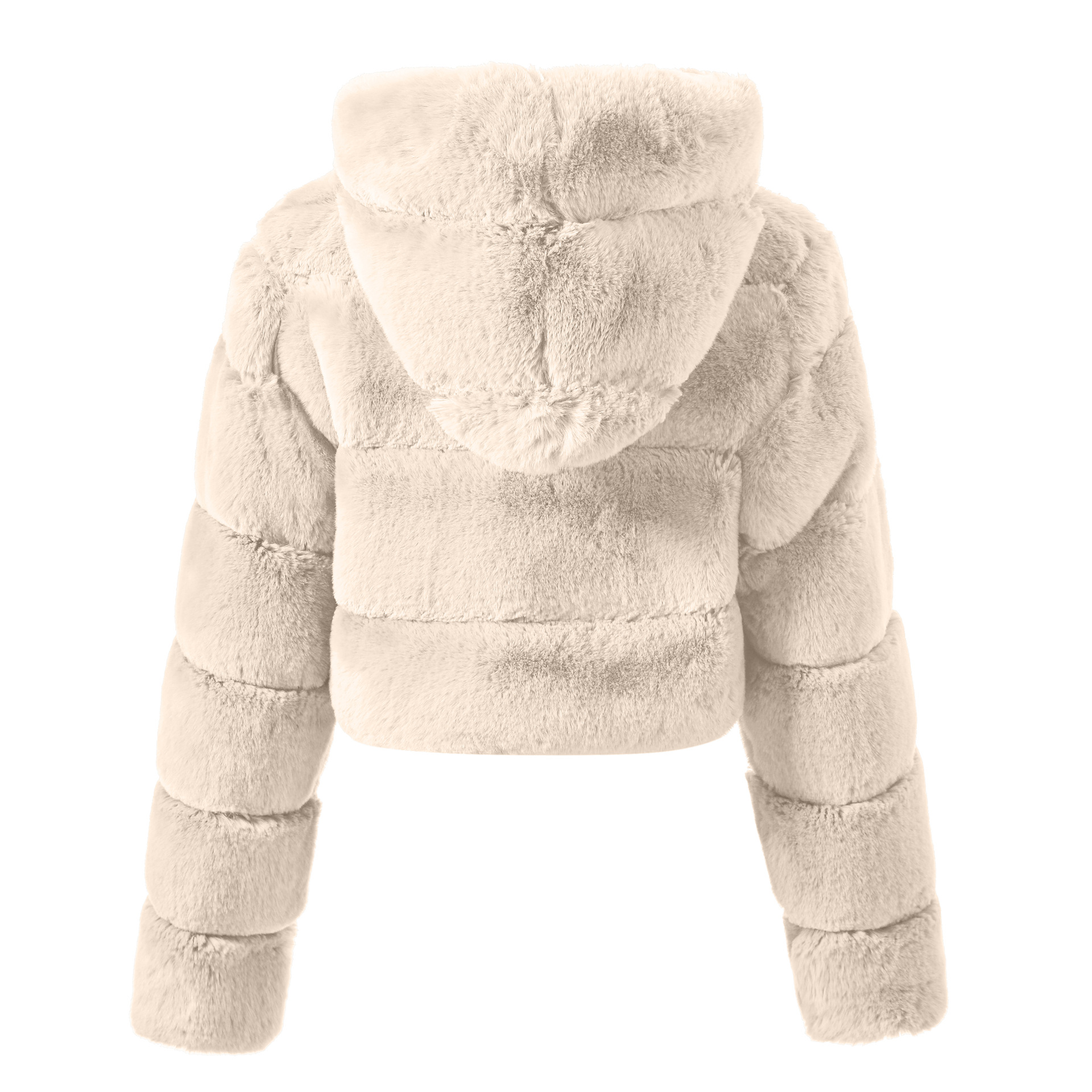 仿皮草大衣外套