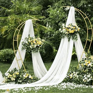 Amazon Wedding White Background Gauze with Good Drape, Dreamy, Beautiful, Elegant, Romantic Texture, High-Quality Floral Matchinging