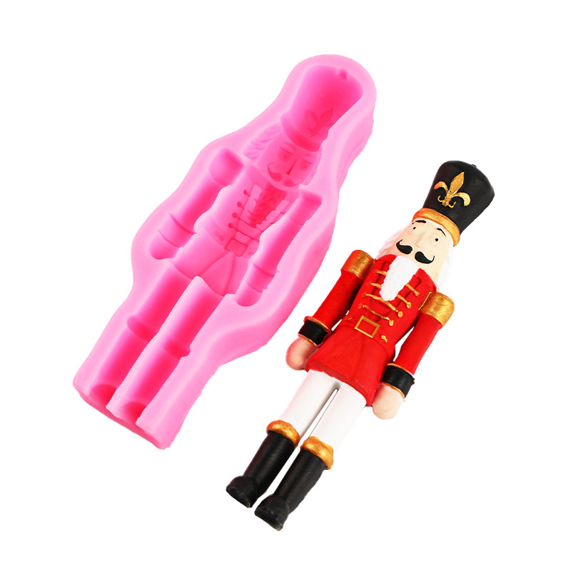 Británico real guardián soldado fondant molde de silicona pastel Galleta de chocolate molde de hornear molde de arcilla epoxi molde decorativo