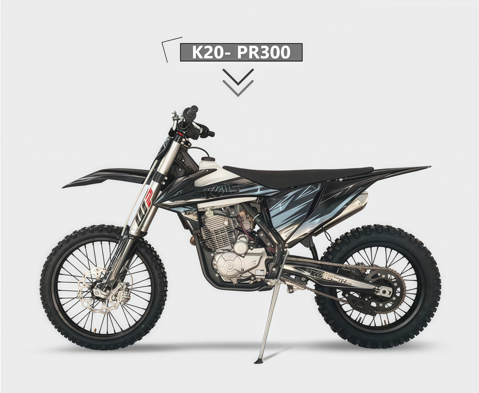 KEWS Kevis K20PR300cc Single Cylinder Four-Stroke Air-Cooled Engine Racing Sakyo Off-Road Motorcycle