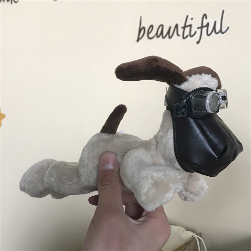 热销小红书飞行员小狗毛绒玩偶现货修狗公仔玩具摆件车载挂件礼品