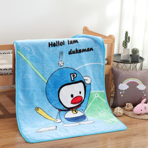Factory direct sales double layer embossed cartoon children's blanket children's blanket infant gift blanket nap blanket knee blanket cloud blanket
