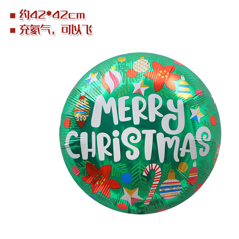 Tienda ventana Decoración Accesorios juguete globo Navidad caramelo muleta ancianos muñeco de nieve árbol de Navidad globo foto