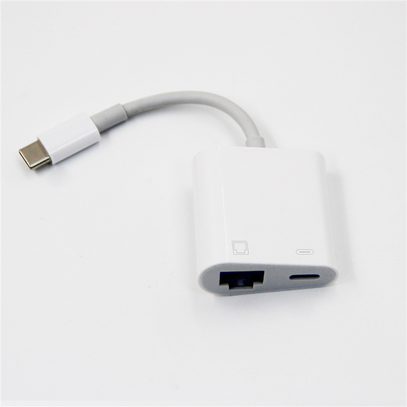 Type-C to rj45 Ethernet port adapter USB2.0 OTG two-in-one converter for Android Type-C to rj45 Ethernet port adapter USB2.0 OTG two-in-one converter for Android