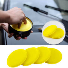 Automotive detailing foam sponge round 4-inch 100mm cleaning soft foam detail sponge tool for wholesale sourcing