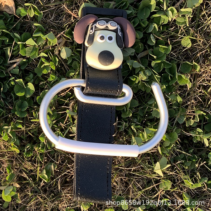 Aluminum alloy hook-shaped dog hook (black single