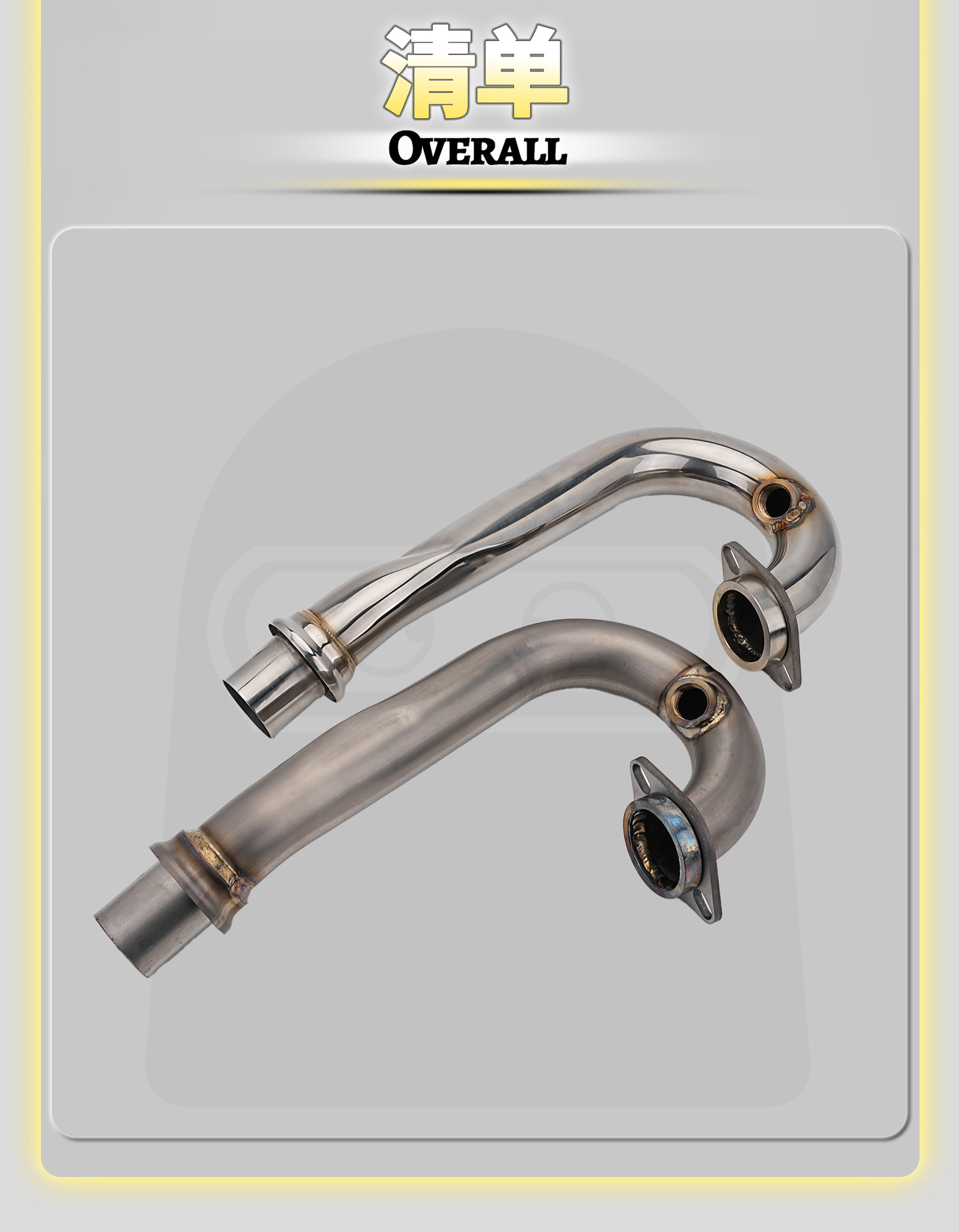 KTM DUKE 390 18-23 Motorcycle Modified Exhaust Pipe Stainless Steel/Titanium Alloy Front Section Non-Destructive Installation