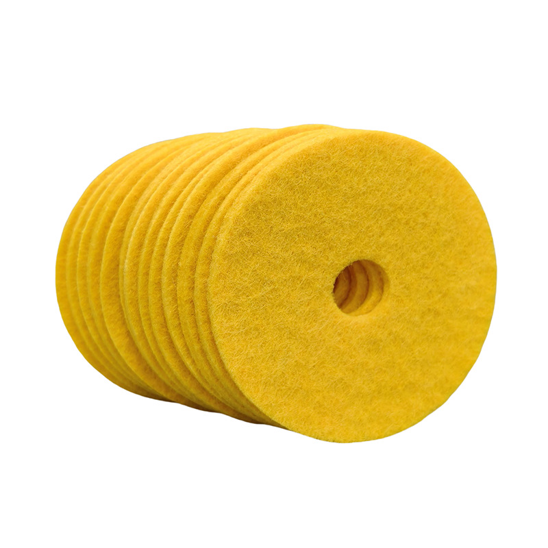 黄色离子交换纤维无纺布阳离子针刺棉弱碱过滤棉水净化花洒滤垫
