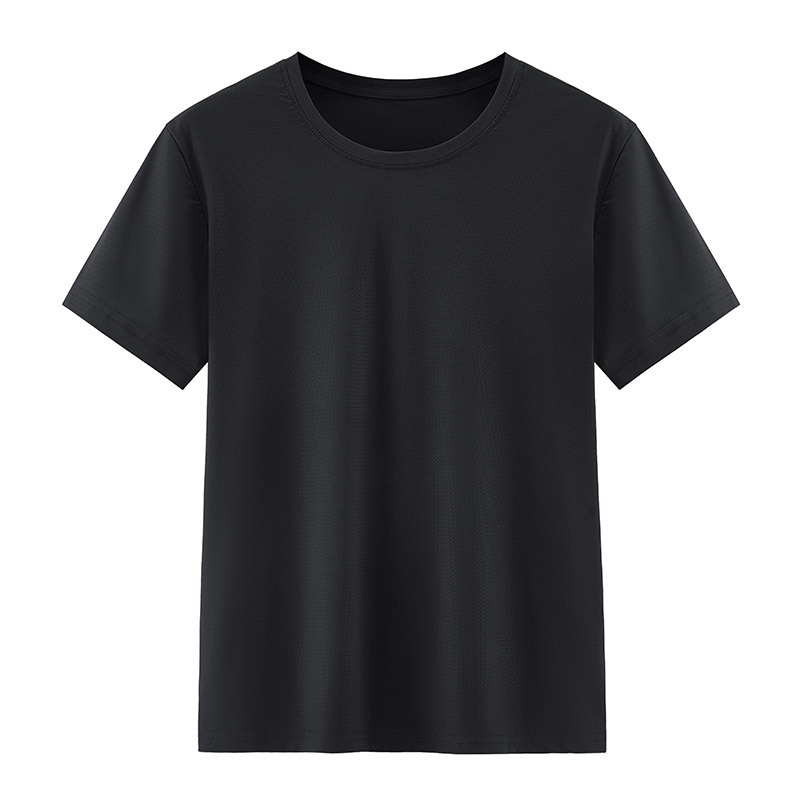 通気性と涼しさを備えたシームレスなアイスシルク速乾性Tシャツレディースラウンドネックルーズ通気性速乾性ビジネスカジュアルTシャツ|undefined