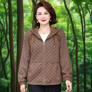 Mom's Spring and Autumn Coat Fashion Western Style 2025 New 40-year-old 50-year-old Middle-aged Women's Spring Coat