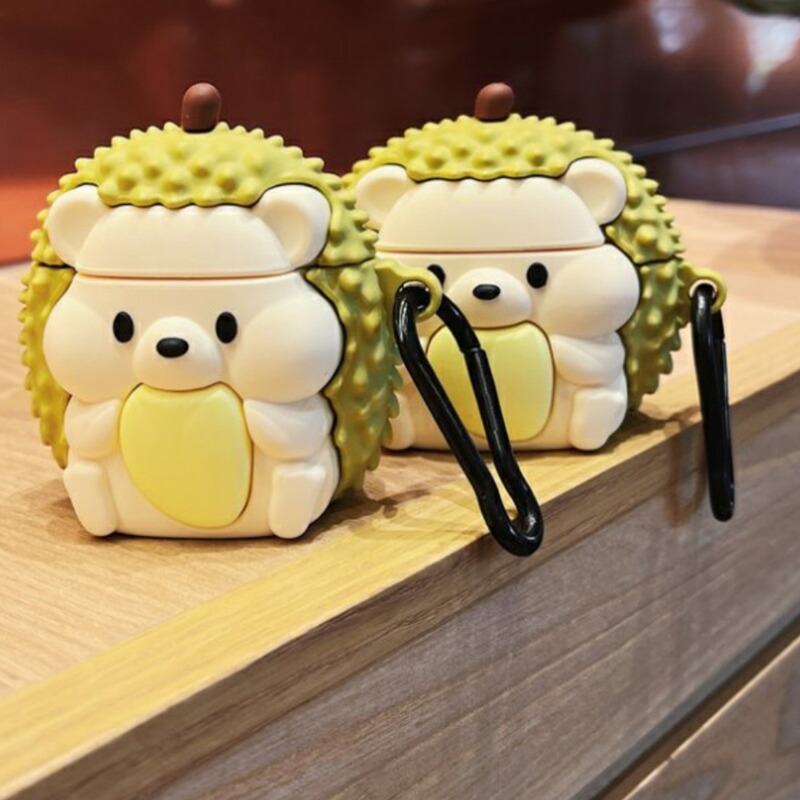 Hedgehog Durian Airpodspro2 Is Suitable for Apple 1/2/3 Generation Bluetooth Headphone Shell Protective Cover Mini Wireless