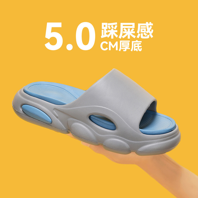 Zapatillas deportivas desmontables para hombre verano suela gruesa sensación de mierda chanclas interior y exterior antideslizantes eva sandalias y zapatillas