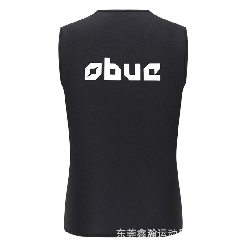 Chaleco de buceo de 3 mm para surf y snorkel, protección solar, cálido, sin mangas, ropa de protección solar de neopreno, impermeable.