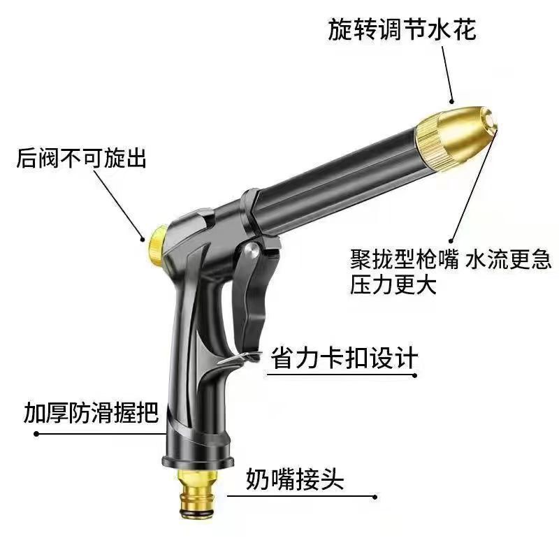 新款高压洗车水枪家用自来水洗车浇花浇地刷车工具汽车冲洗家用|undefined