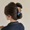 1# Beige button clip AB surface 9cm