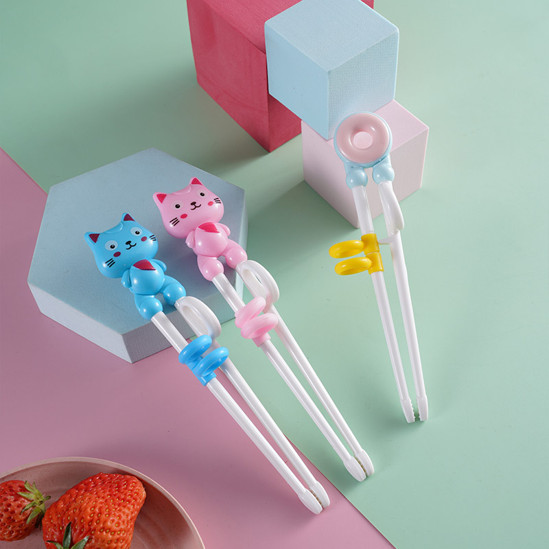 Children's Learning Chopsticks Beginners Helping Babies to Practice Chopsticks Cute Chopsticks Children's Household Cartoon Chopsticks Learning to Eat
