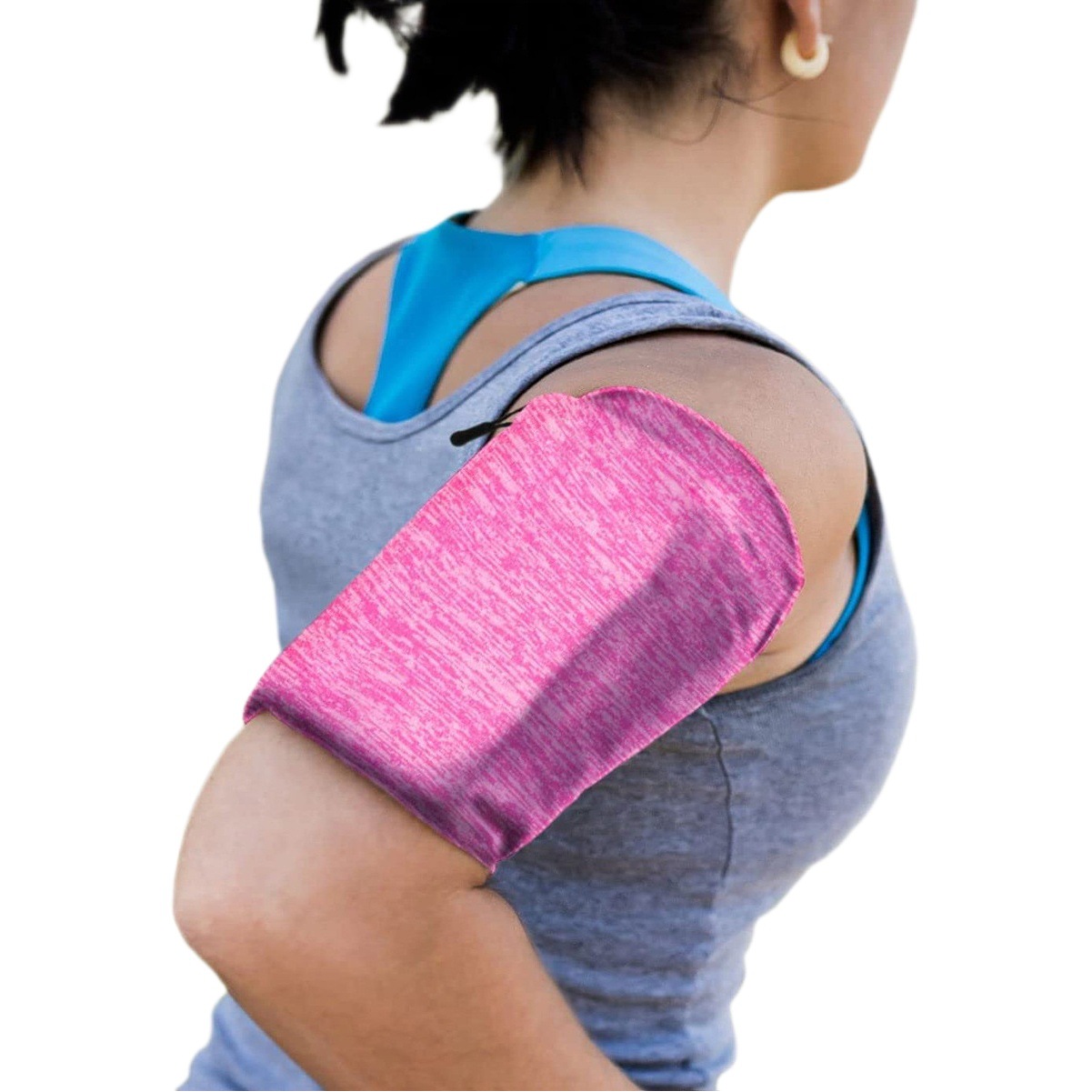 Brazalete de teléfono móvil brazalete deportivo para hombres y mujeres objeto pequeño bolso de brazo elástico corriendo bolsa de muñeca ajustada