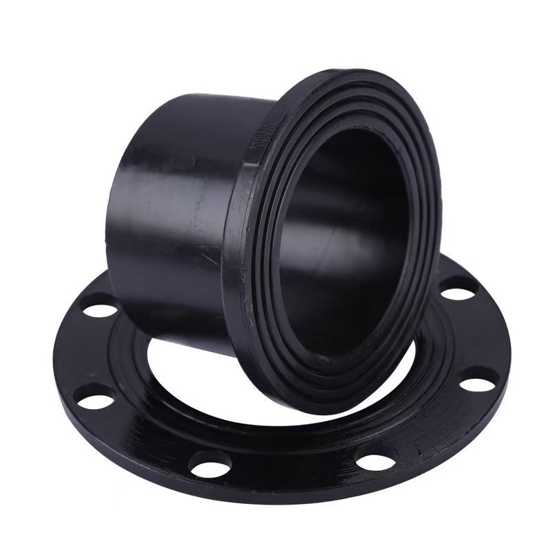 PE法兰承插式对接式热熔法兰套90110160200规格齐全pe管配件管件