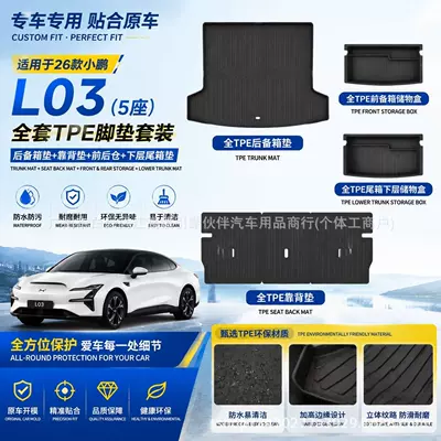 modification accessories, front and rear — Trunk Mat