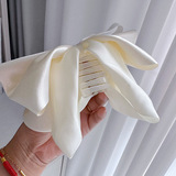 Большая заколка для волос с бантиком, хвостик для принцессы, заколка-крабик, французский стиль, изысканный стиль, оптовые продажи