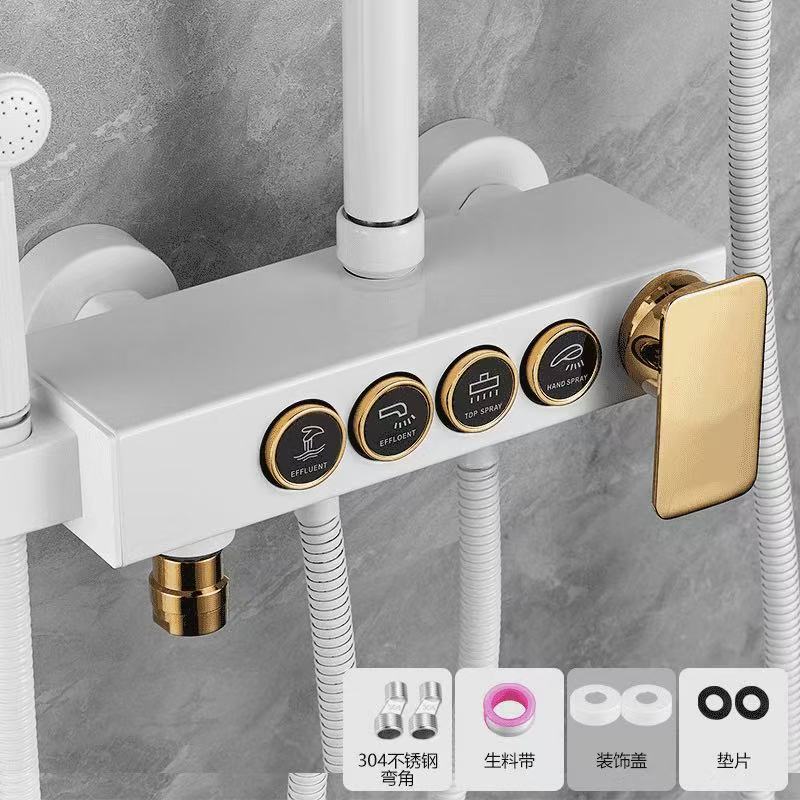 Nuevo interruptor de accesorios de grifo de ducha mezclador de agua caliente y fría baño ducha de lluvia fábrica al por mayor image 7