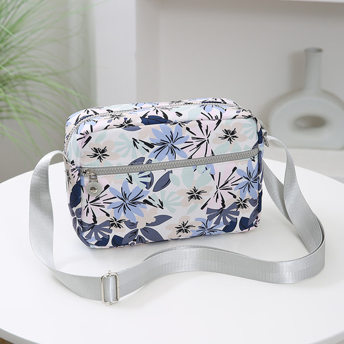 New cross-border foreign trade women's bag shoulder bag crossbody bag washed nylon cloth Oxford cloth fashion casual bag storage bag