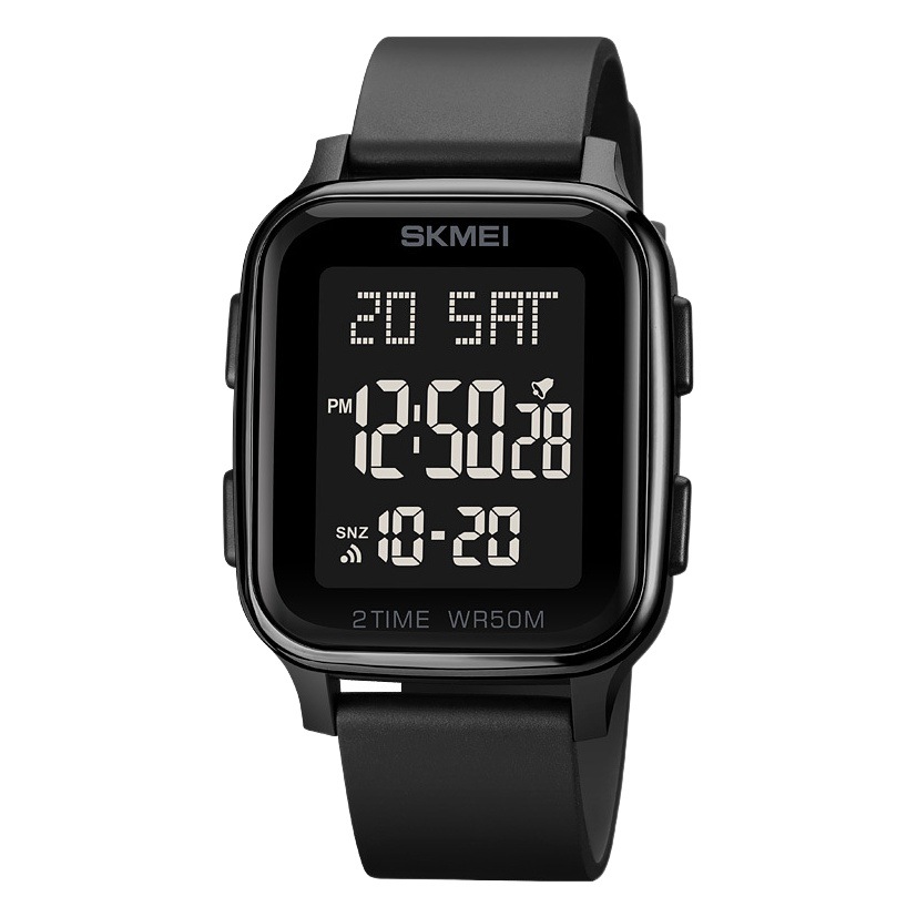 Reloj digital multifuncional cuadrado para hombre de Momentum Fashion, reloj deportivo para estudiantes, reloj digital impermeable para escuela secundaria.