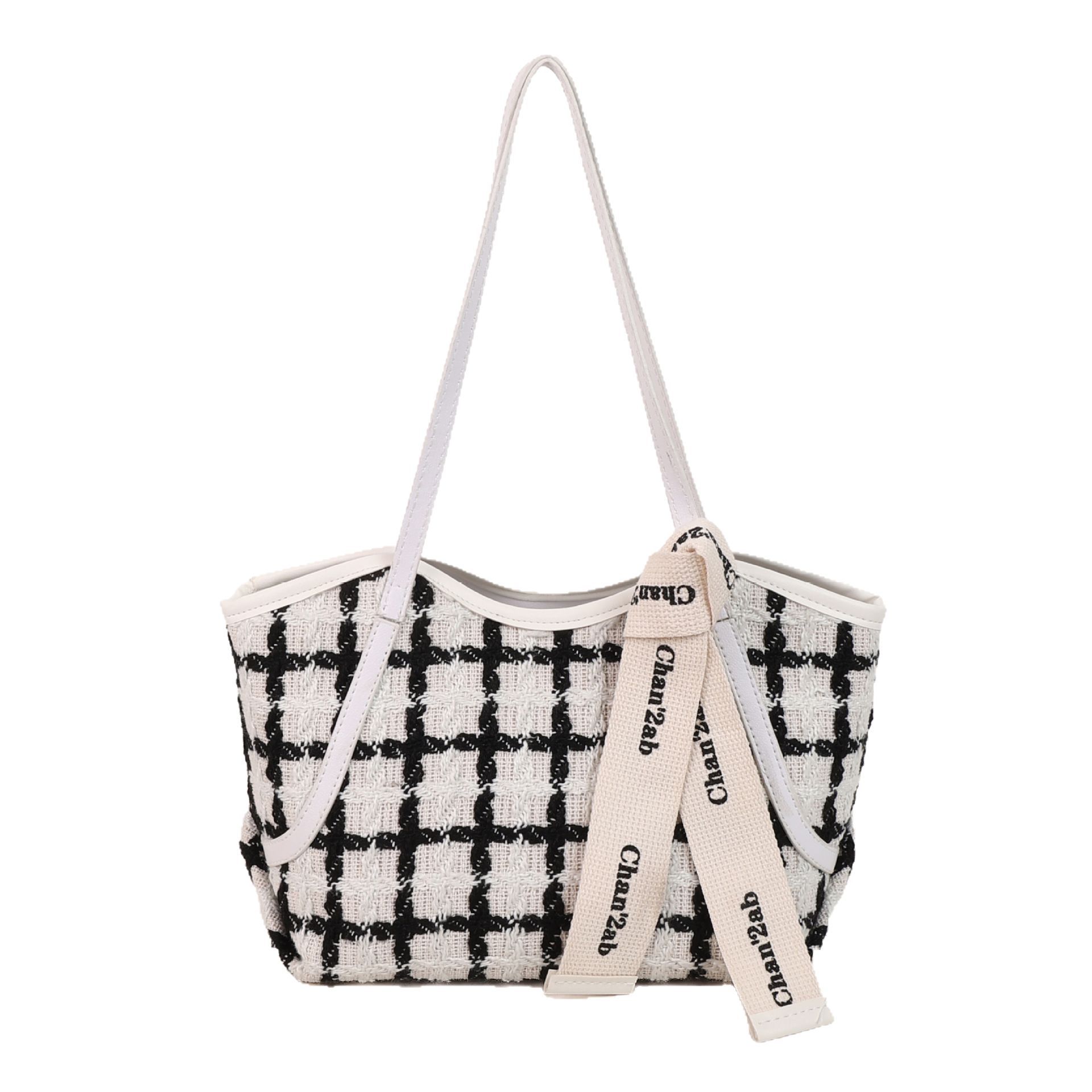 Bolsa de bordado de color contrastante 2025, bolsos de primavera nuevos bolsos de mujer bolsos de hombro casuales bolsos de mano maridos