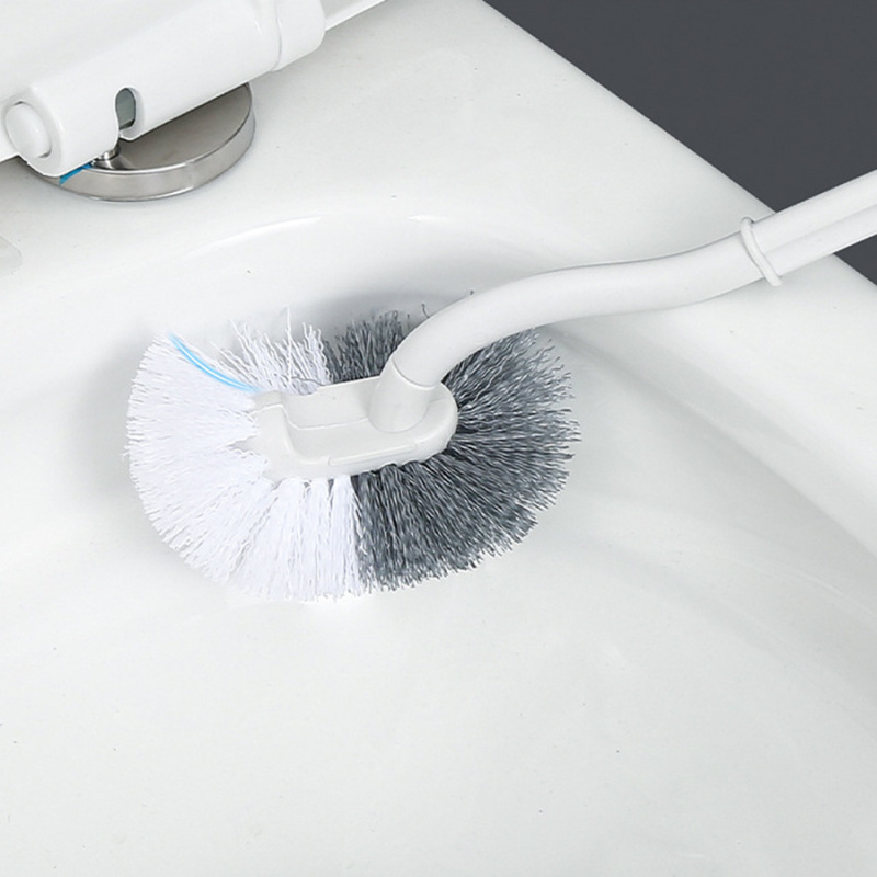 長い柄の便器のブラシは卸売りします。家庭用プラスチックはトイレの多機能を曲げられます。死角のない柔らかい毛のトイレの清潔ブラシです。|undefined