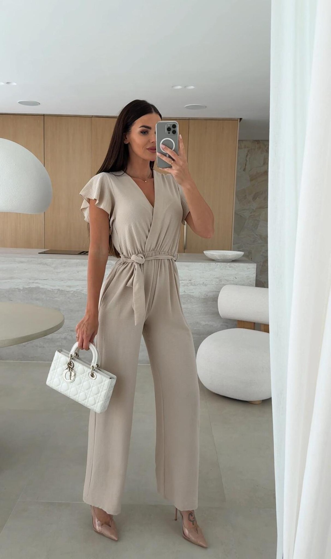 Women's Casual Office Daily Temperament Commuter Commute Style Solid Color Jumpsuits Full Length display picture 15