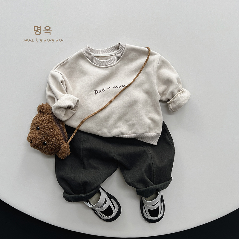 Simple Style Solid Color Cotton Boys Pants display picture 3
