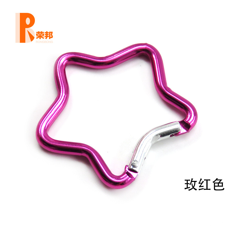 일반 탄성 막대 다섯개 별 로즈 레드