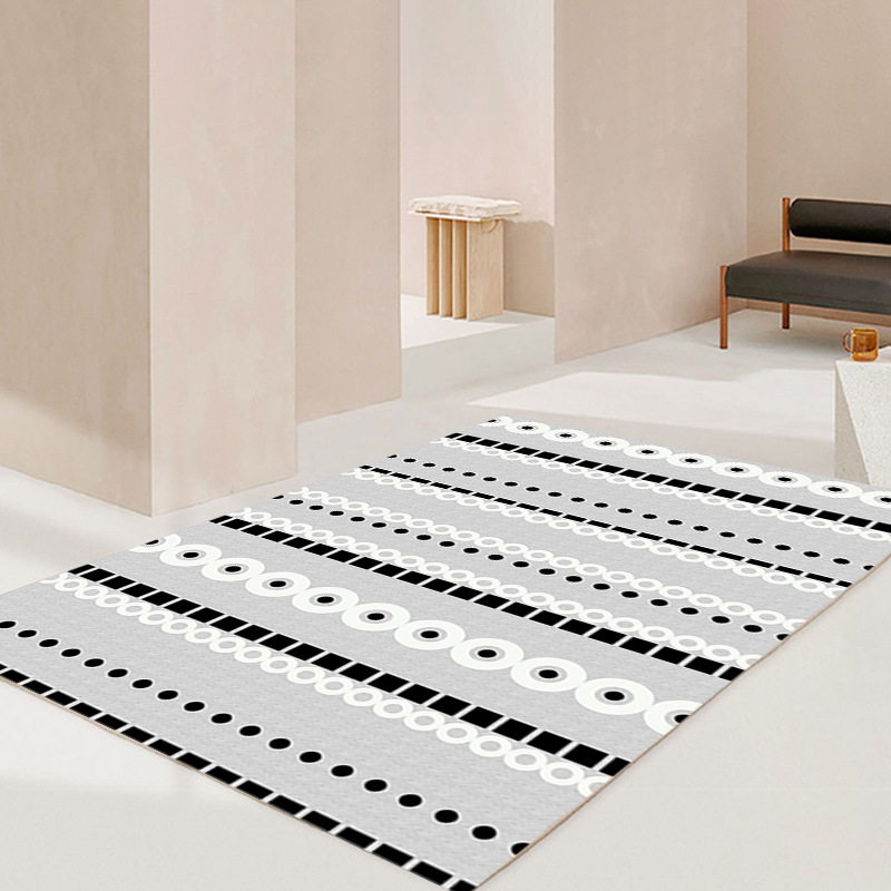 Alfombra de línea marroquí sala de estar mesa de café sofá alfombra de piso completo simple dormitorio ventana de la Bahía retro alfombra de noche