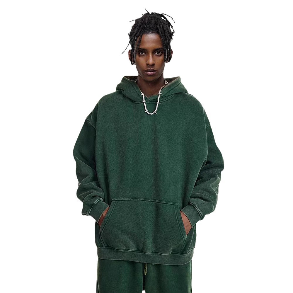 Europa y los Estados Unidos retro pesado y terciopelo grueso transfronterizo lavadora de agua para hombres 2024 invierno y otoño tendencia deportiva chaqueta con sombrero para hombres