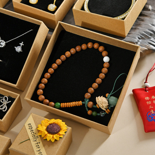 Mother's Day 520 Sunflower Jewelry Box Ring Bracelet Necklace Jewelry Packaging Box Decal Gift Box Wholesale