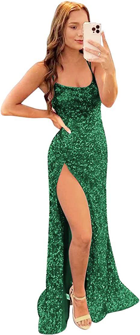 Europa y América del comercio exterior Amazon AliExpress deseo estación independiente nuevo rojo brillante lentejuelas elegante Delgado adelgazar vestido