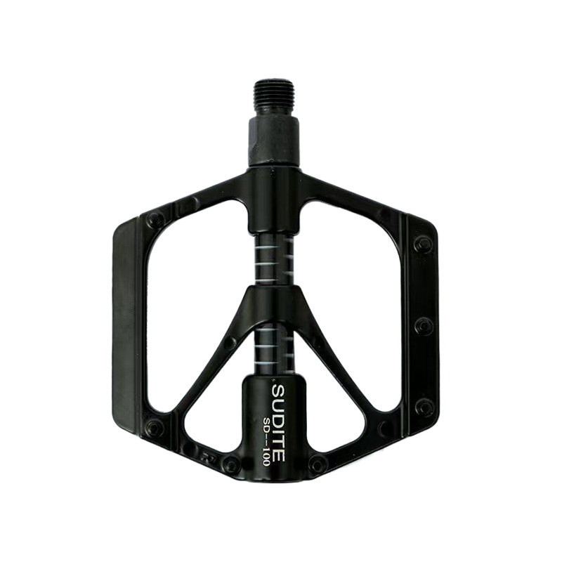 Promend Mountain Bike Pedals M82 Aluminum Alloy Polished Bearing Pedals 2 Bearing Wide Cycling Pedals