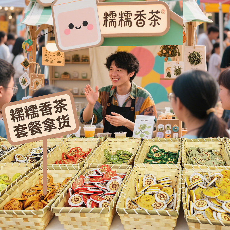【もちもち香茶卸売】屋台小物 白茶 熟茶 エル茶 紅茶 ディンビング ペアリング ティーケーキ卸売|undefined