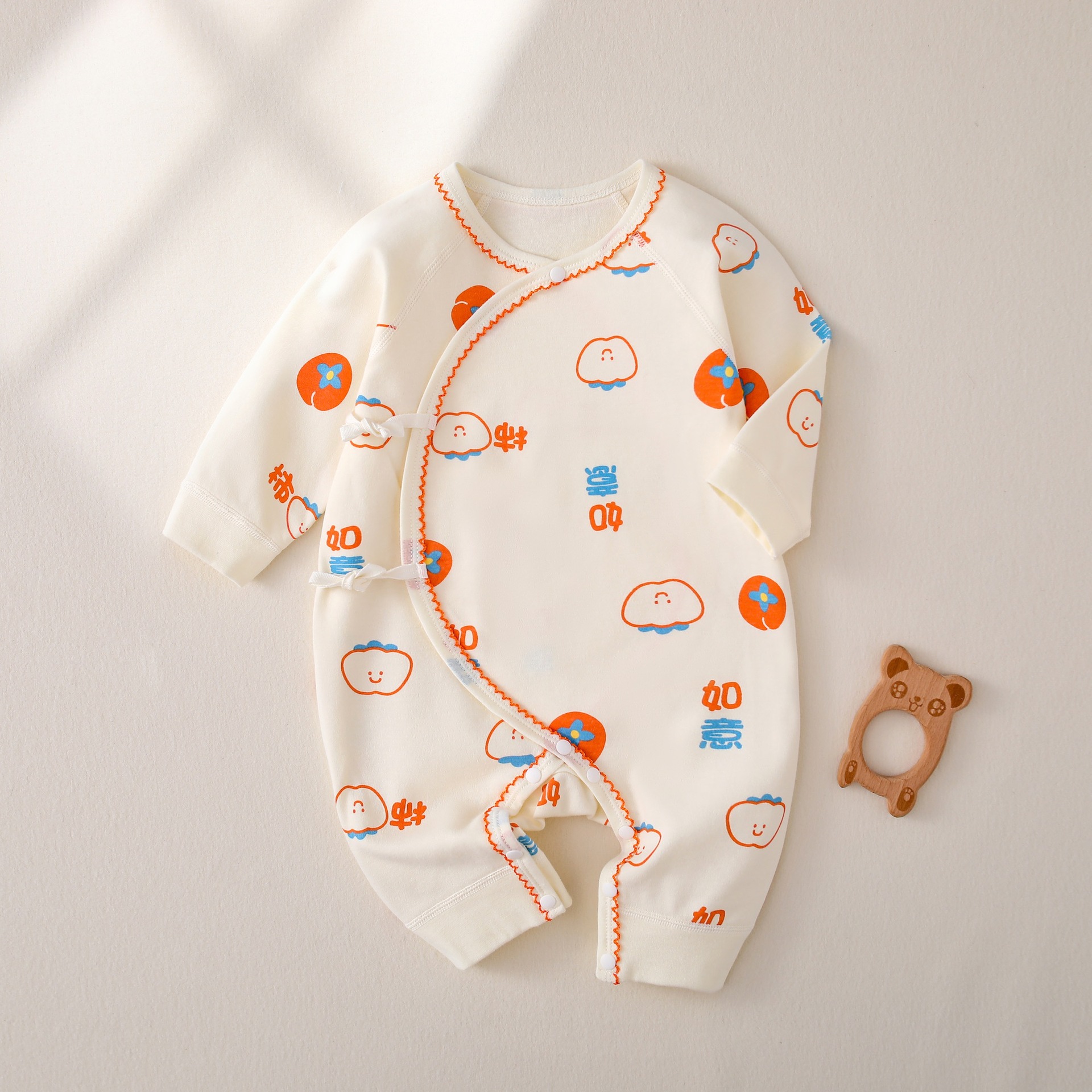 Recién nacido recién nacido Ropa niños y niñas bebé mono primavera y otoño pijamas mameluco mariposa ropa todo puro algodón