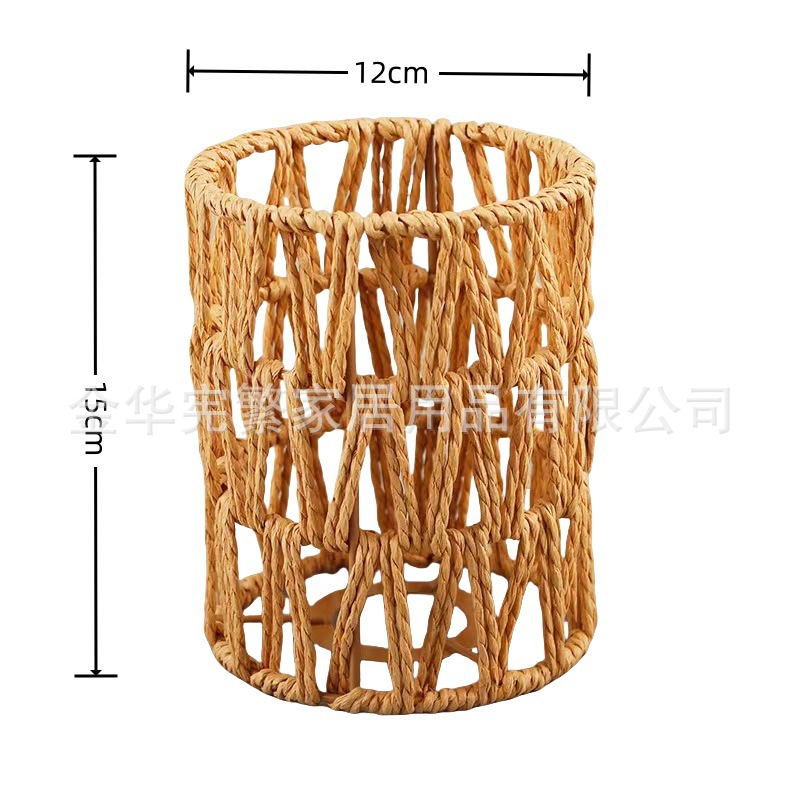 Decoración de la casa accesorios de lámpara de lámpara de mesa lámpara de escritorio universal E27 cuerda de papel trenzada cuerda de lámpara de mano