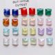 Irregular Glitter Geometric Square Diy Jewelry Accessories Acrylic Square Shoe Buckle Refrigerator Sticker Decoration Accessories