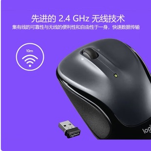 Logitech Mouse M235S Black Popular Light Sound Mouse Wireless Mouse Office Mouse Wireless 2.4g Receiver