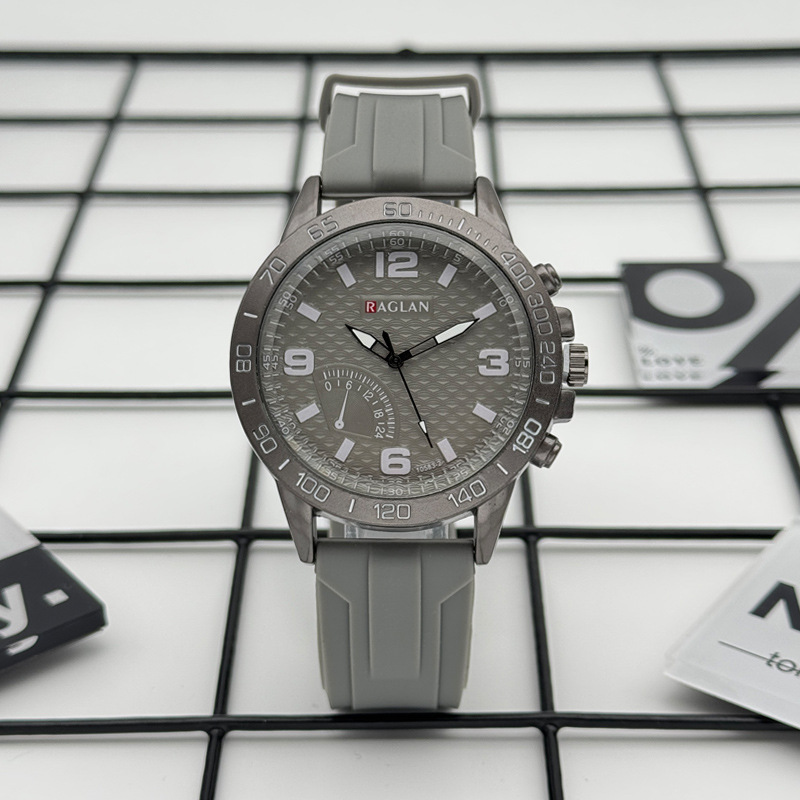 Cross-border foreign trade explosions fashion sports personality men's watches students casual silicone tape quartz watch men's wholesale