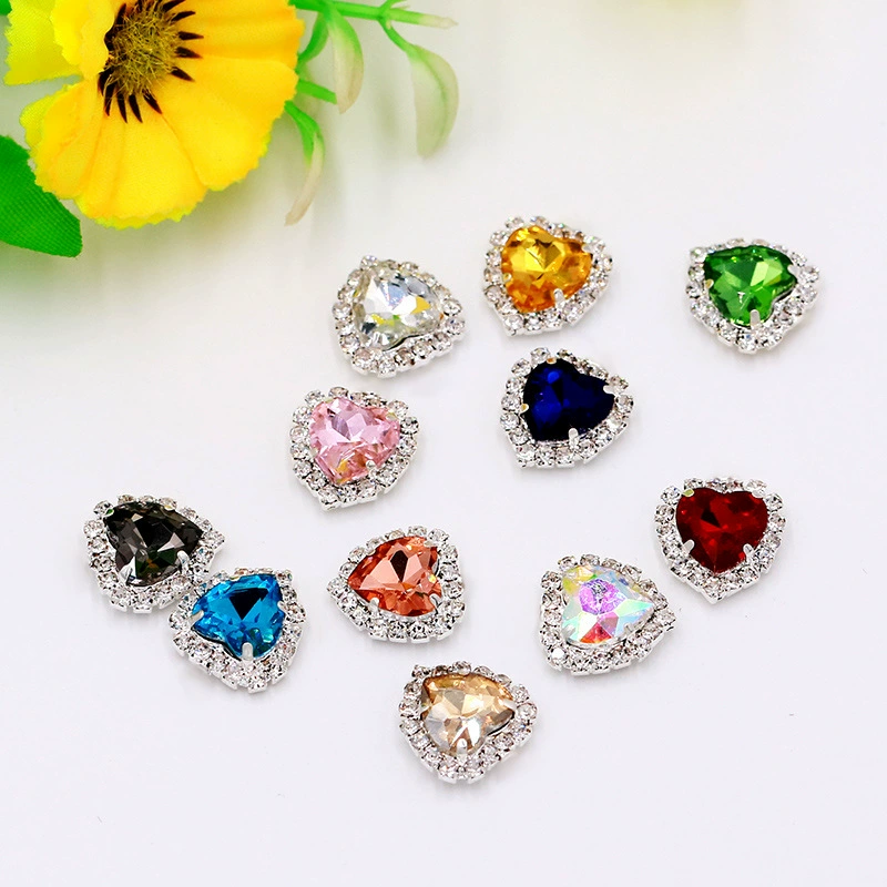 Love Taoxin Hand Slim Diamond Crystal Crystal Block Glass Grab Di Di Clothing Accessories Wedding Handmade Materials