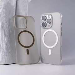 适用iPhone17手机壳无边框冰雾磁吸苹果16promax超薄磨砂防摔硬套